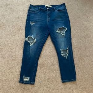 Roebuck & Co. distressed skinny jeans